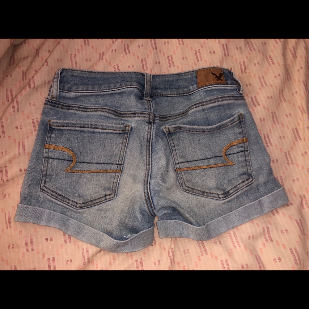 american eagle denim shorts